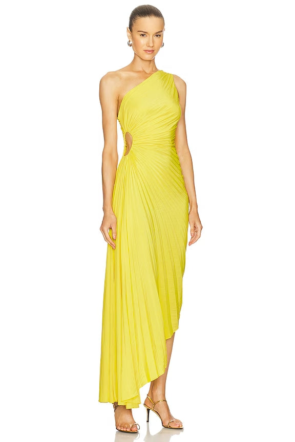 Elira Plissée – Abito elegante con dettagli cut-out