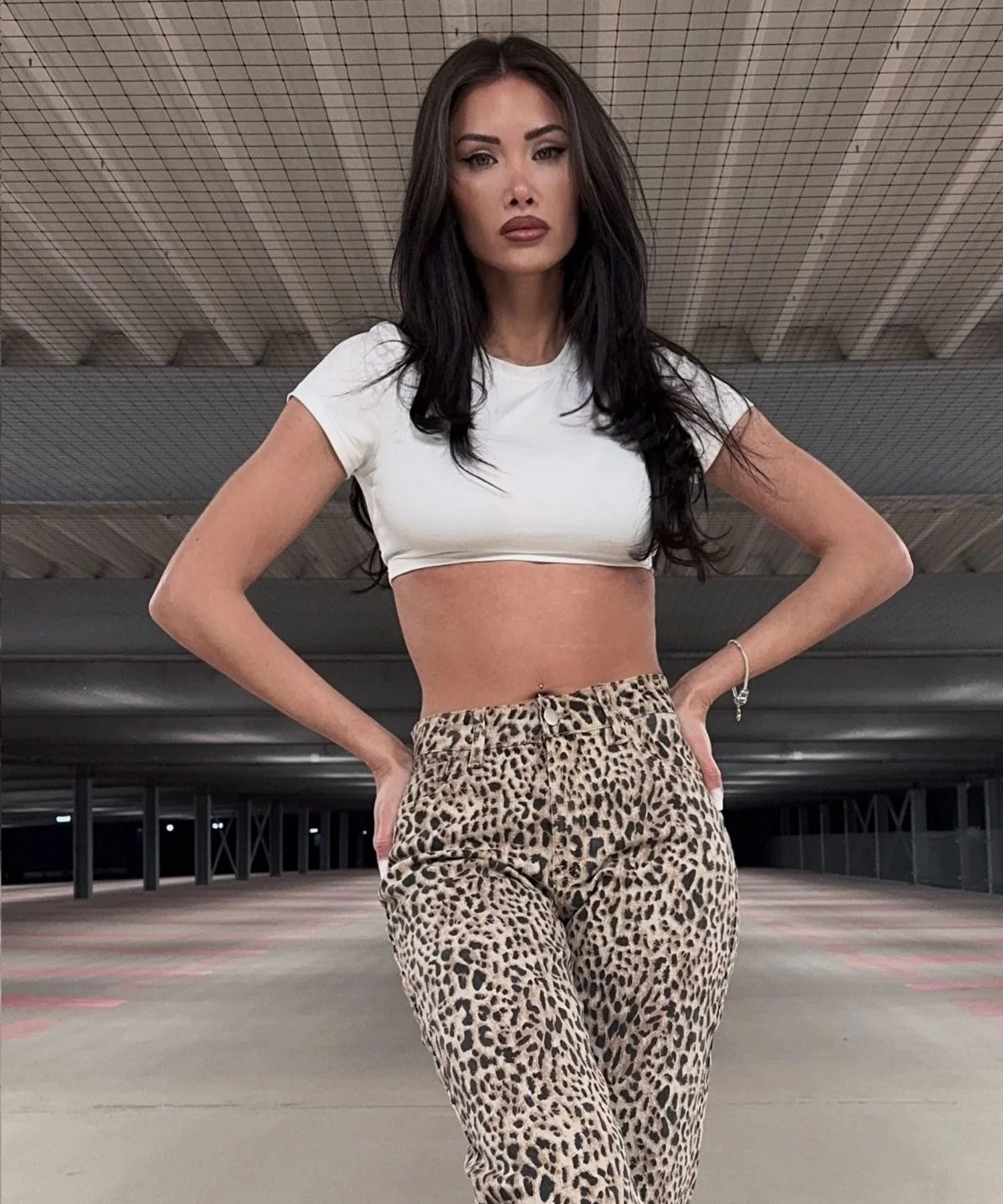 Jeans elasticizzati a gamba larga Leo