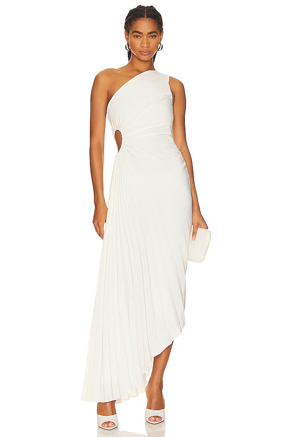 Elira Plissée – Abito elegante con dettagli cut-out
