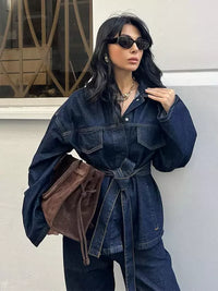 Elegante completo in denim
