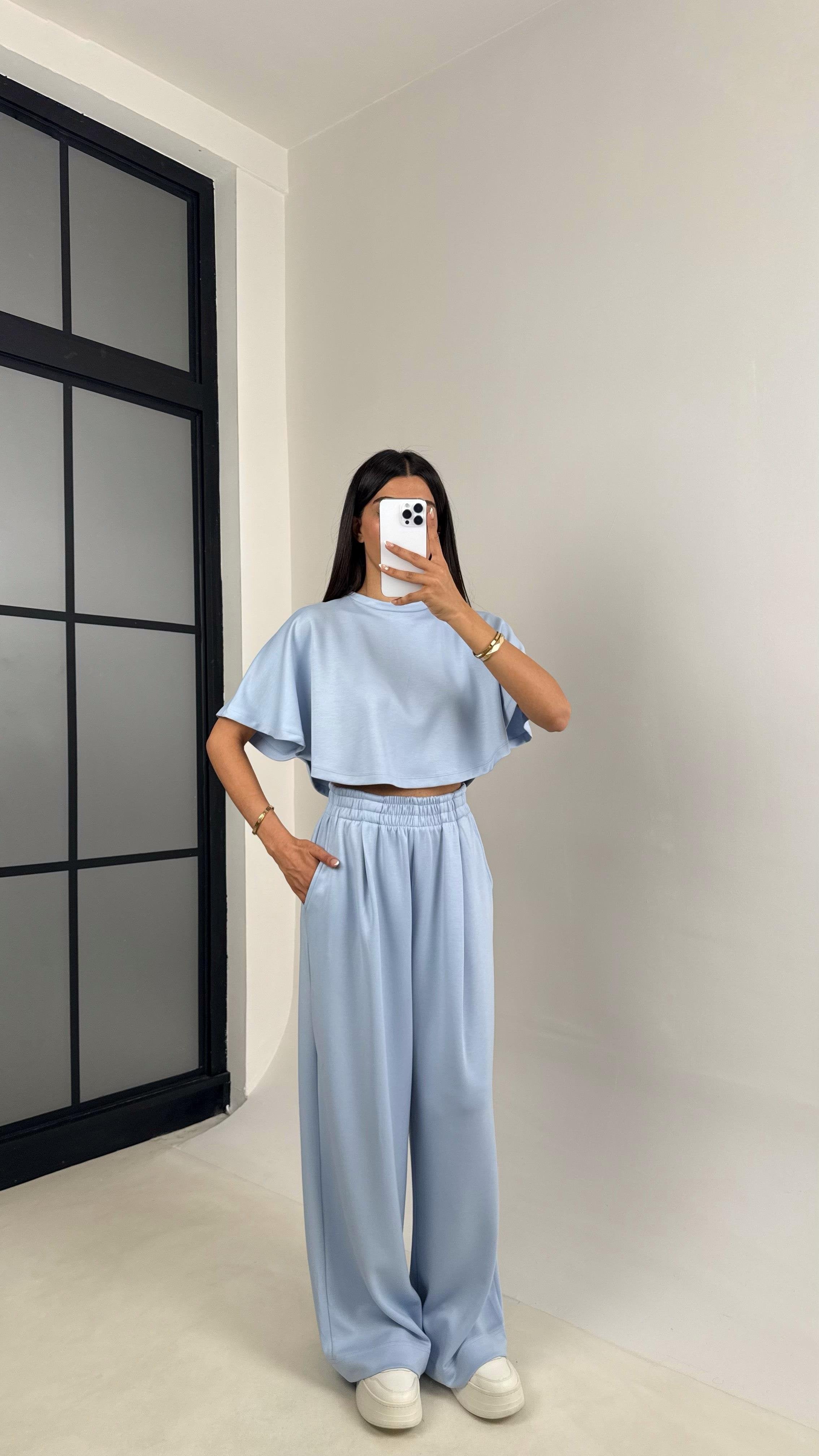 Camicia due pezzi comoda e pantaloni da jogging