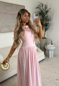 Abito lungo rosa