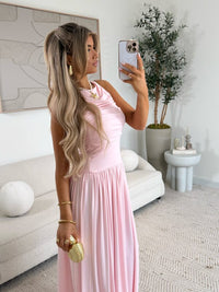 Abito lungo rosa