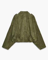 Giacca in pelle scamosciata Verve oversize