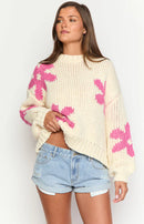 Luisa - Maglione floreale