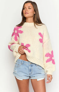 Luisa - Maglione floreale