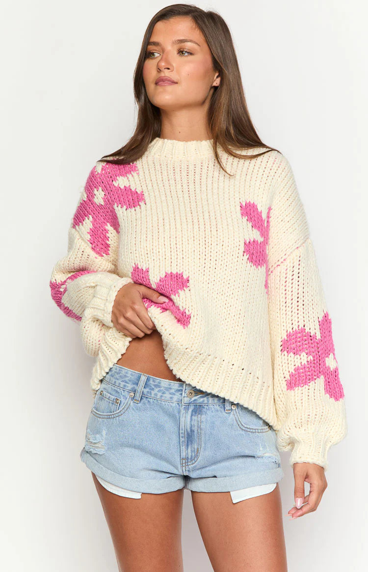 Luisa - Maglione floreale