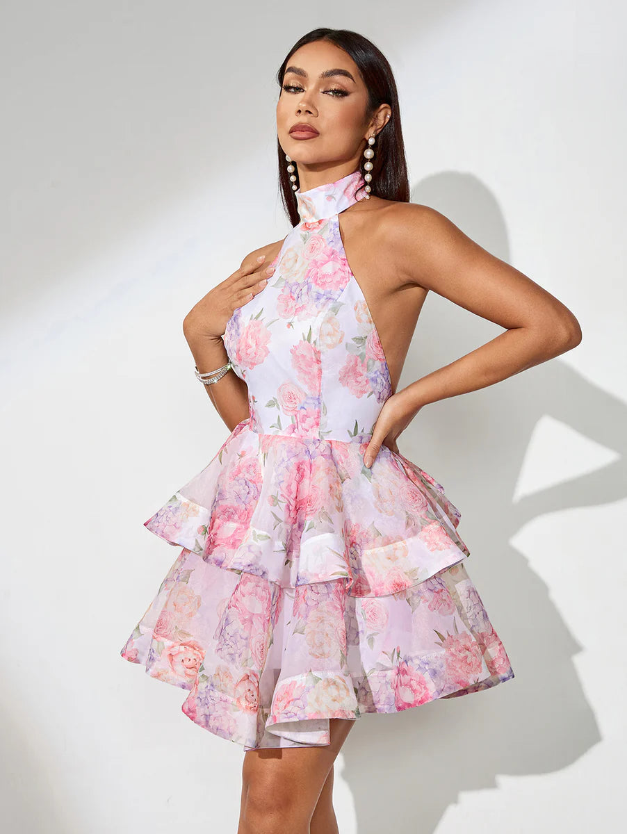 Aurora – Abito bouffant in rosé