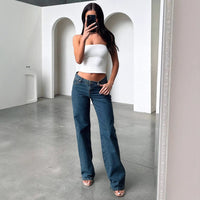 Jeans a vita bassa di lusso