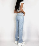 Jeans elasticizzati a gamba larga Hearts Blue