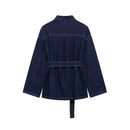 Elegante completo in denim