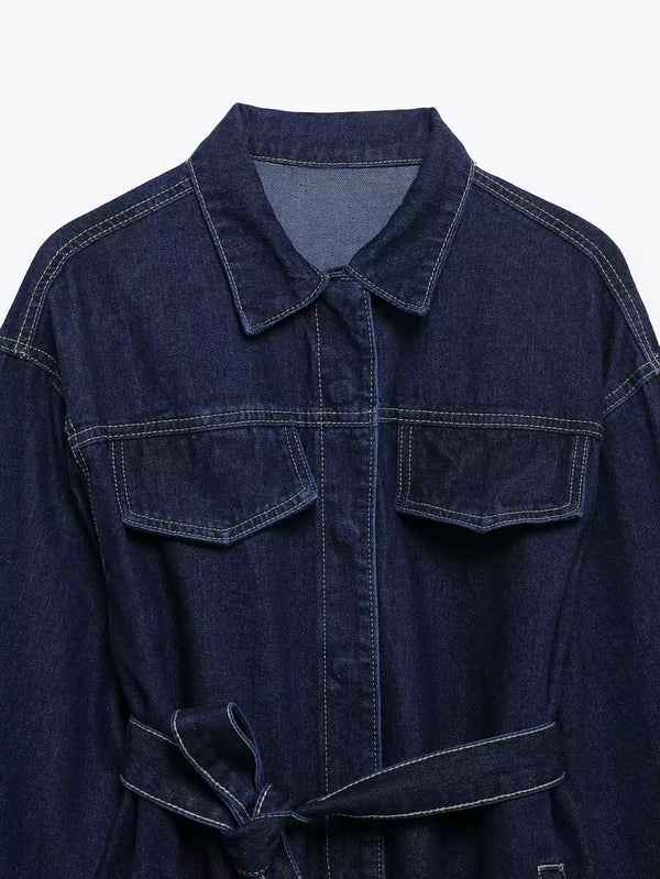 Elegante completo in denim