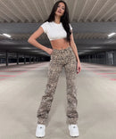 Jeans elasticizzati a gamba larga Leo