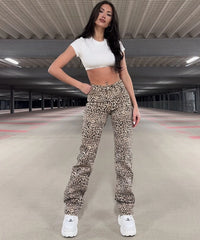 Jeans elasticizzati a gamba larga Leo