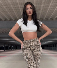 Jeans elasticizzati a gamba larga Leo