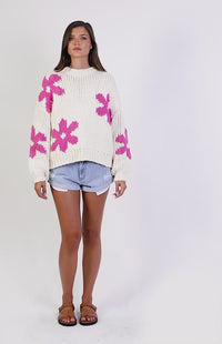 Luisa - Maglione floreale