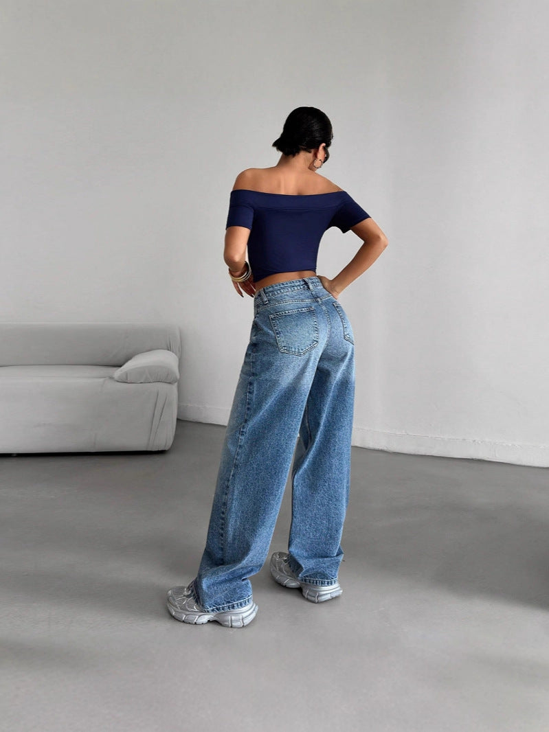 Jeans dritti essenziali